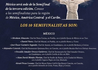 MÉXICO SERÁ LA SEDE DE LA SEMIFINAL DE S.PELLEGRINO YOUNG CHEF 2018