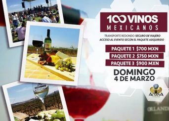 La Novena Edición “100 Vinos Mexicanos”, se celebrara en Viñedos La Redonda Querétaro, del 3 al 4 Marzo 2018