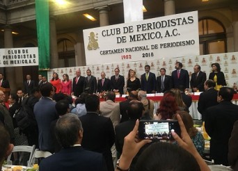 CLUB DE PERIODISTAS DE MÉXICO OTORGA A CANAL ONCE EL PREMIO NACIONAL DE PERIODISMO 2017