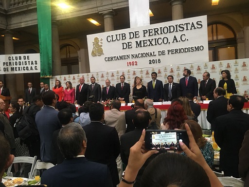 CLUB DE PERIODISTAS DE MÉXICO OTORGA A CANAL ONCE EL PREMIO NACIONAL DE PERIODISMO 2017