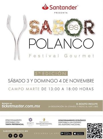 SABOR es POLANCO, Noviembre 3 y 4 del 2018, en el Campo MARTE, CDMX