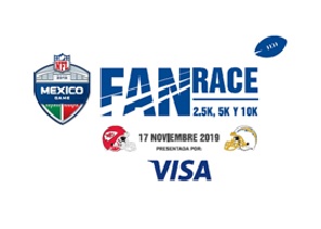 Visa y NFL México te invitan a participar en la NFL Fan Race, domingo 17 de noviembre, en CDMX