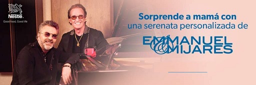 EMMANUEL Y MIJARES DEDICARÁN SERENATAS A TODAS LAS MAMÁS EN UNA CAMPAÑA PERSONALIZADA