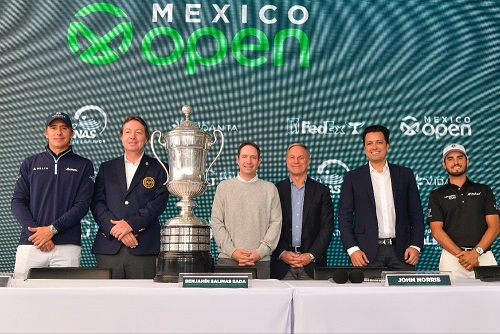 Suman esfuerzos la Federación Mexicana de Golf y Grupo Salinas para presentar el Mexico Open 2022, en el máximo circuito del PGA Tour