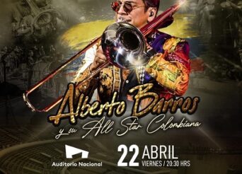 ALBERTO BARROS LLEGA AL AUDITORIO NACIONAL CON SU TRIBUTO A LA SALSA COLOMBIANA, Se presentará el Viernes 22 de Abril de 2022 en el Auditorio Nacional 20.30 p.m.