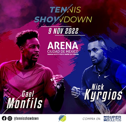 TENNIS SHOWDOWN TRAE DE REGRESO A LA ARENA CDMX A LAS MEJORES RAQUETAS DEL MUNDO ESTE MIERCOLES 09 DE NOVIEMBRE DE 2022